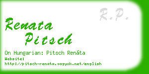 renata pitsch business card